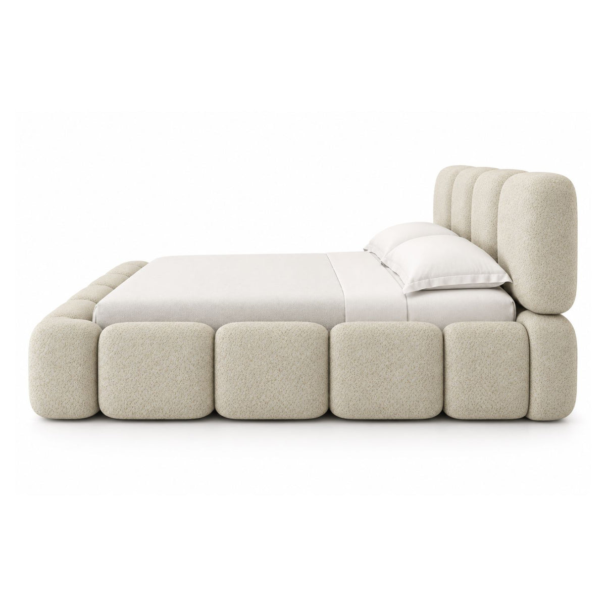 Cama Doble Tommy En Madera Pino 140x190 Almendra