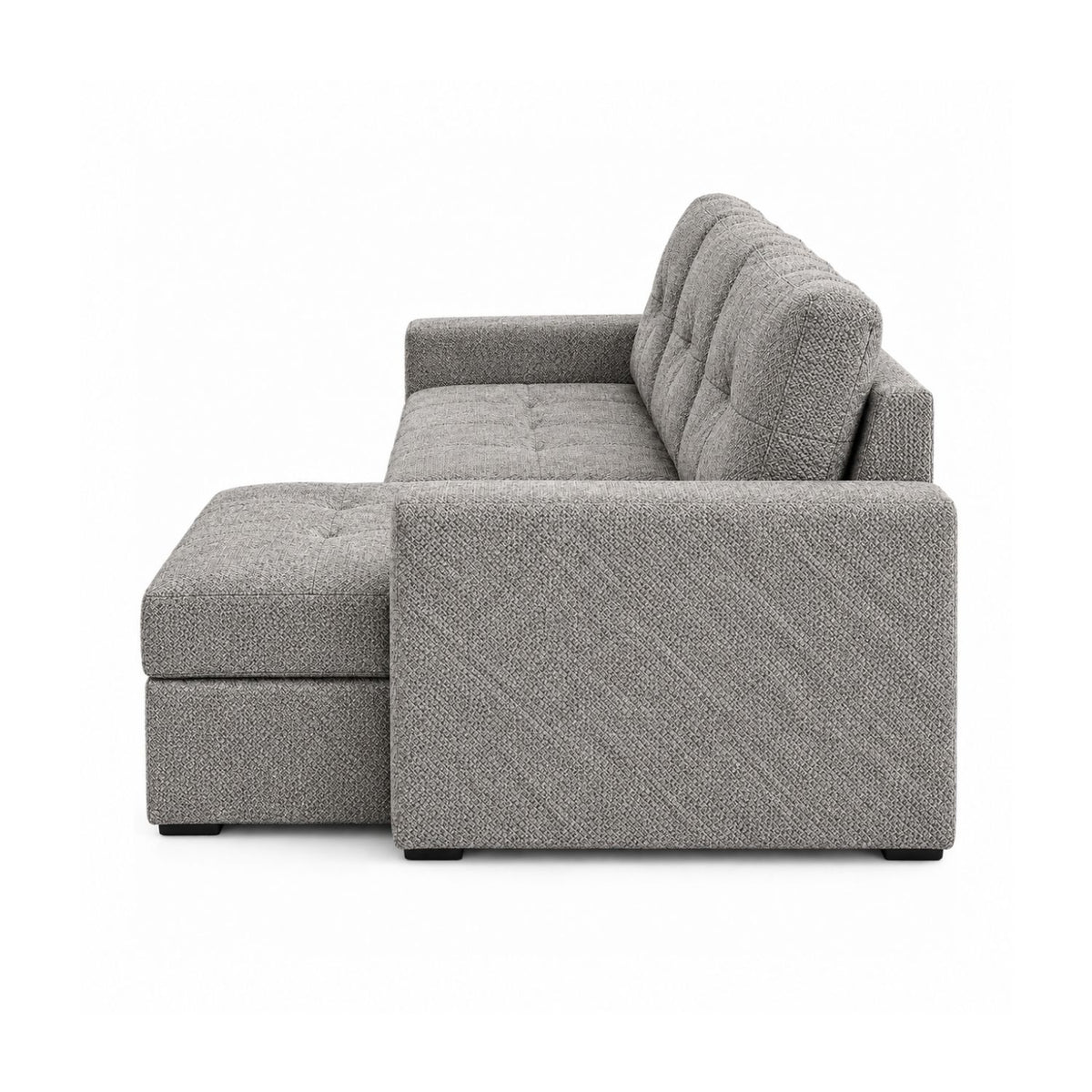 Sofa cama en L Multifuncional Con Baul Gabel Gris