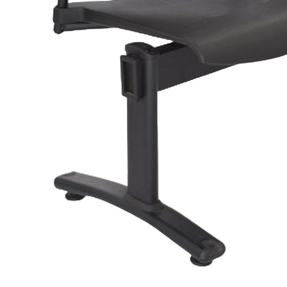 Silla Tandem 4 Puestos Base Negra FLY Negro