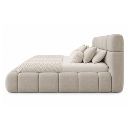 Cama Nube Doble En Madera Pino 140x190 Marfil