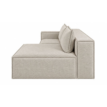Sofa Modular Nexo En Madera Pino con Tela Premium Taupe