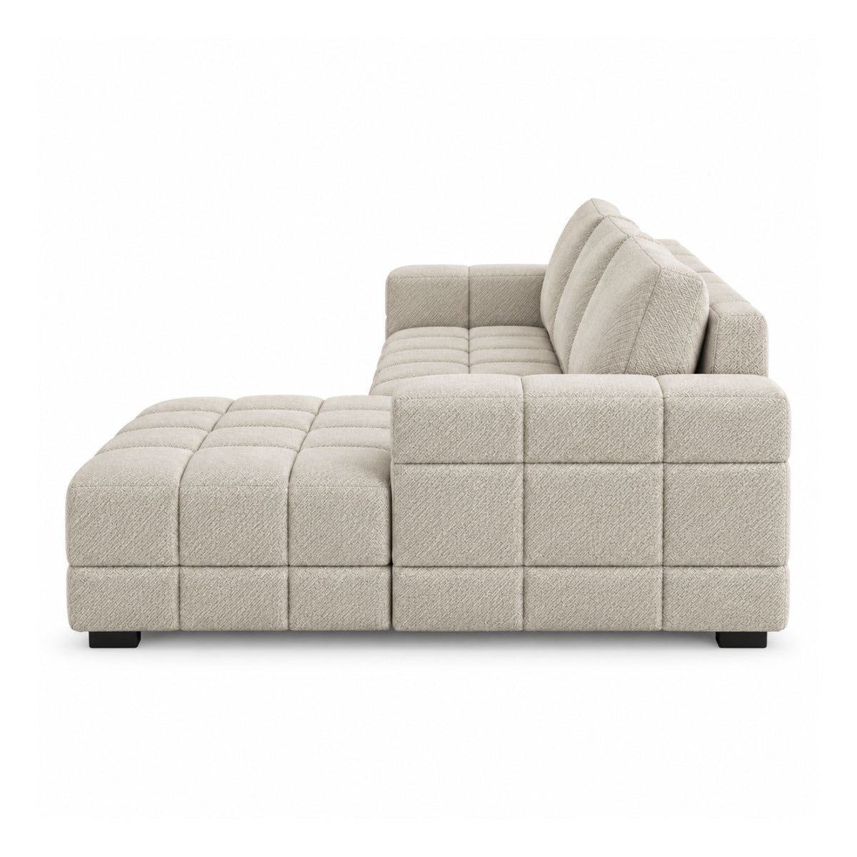 Sofa En L Modular En Madera Pino Faed Marfil