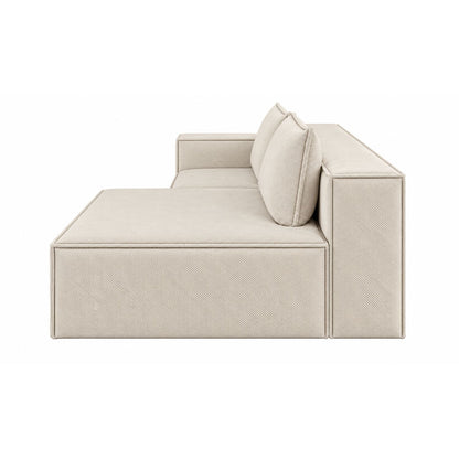 Sofa Modular Nexo En Madera Pino con Tela Premium Arena