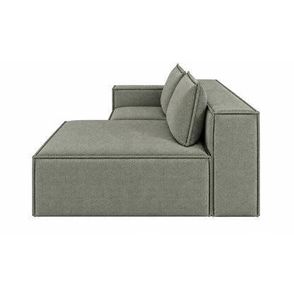 Sofa Modular Nexo En Madera Pino con Tela Premium Gris Plomo