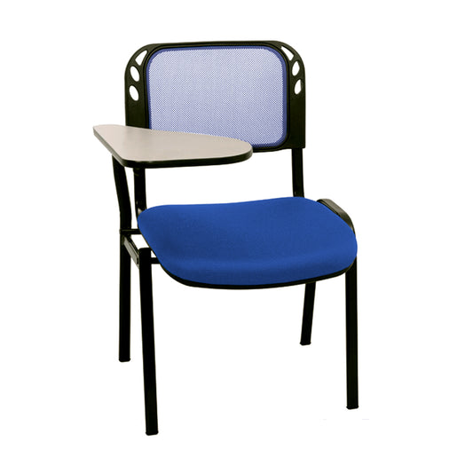 Silla Universitaria Isosceles Malla Brazo Fijo Formica   azul