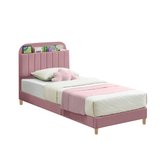 Base Cama con Espaldar Semidoble Infantil Fenix 120x190x115 rosado
