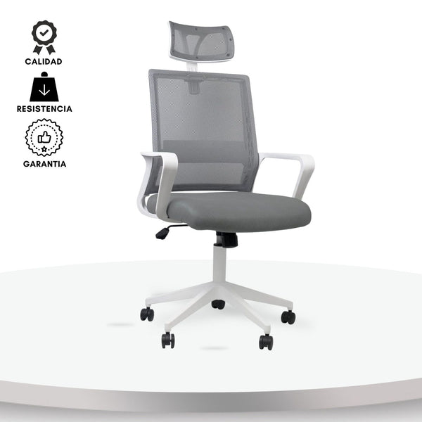 Silla De Oficina Presidente Stolk Gris 115X63X51