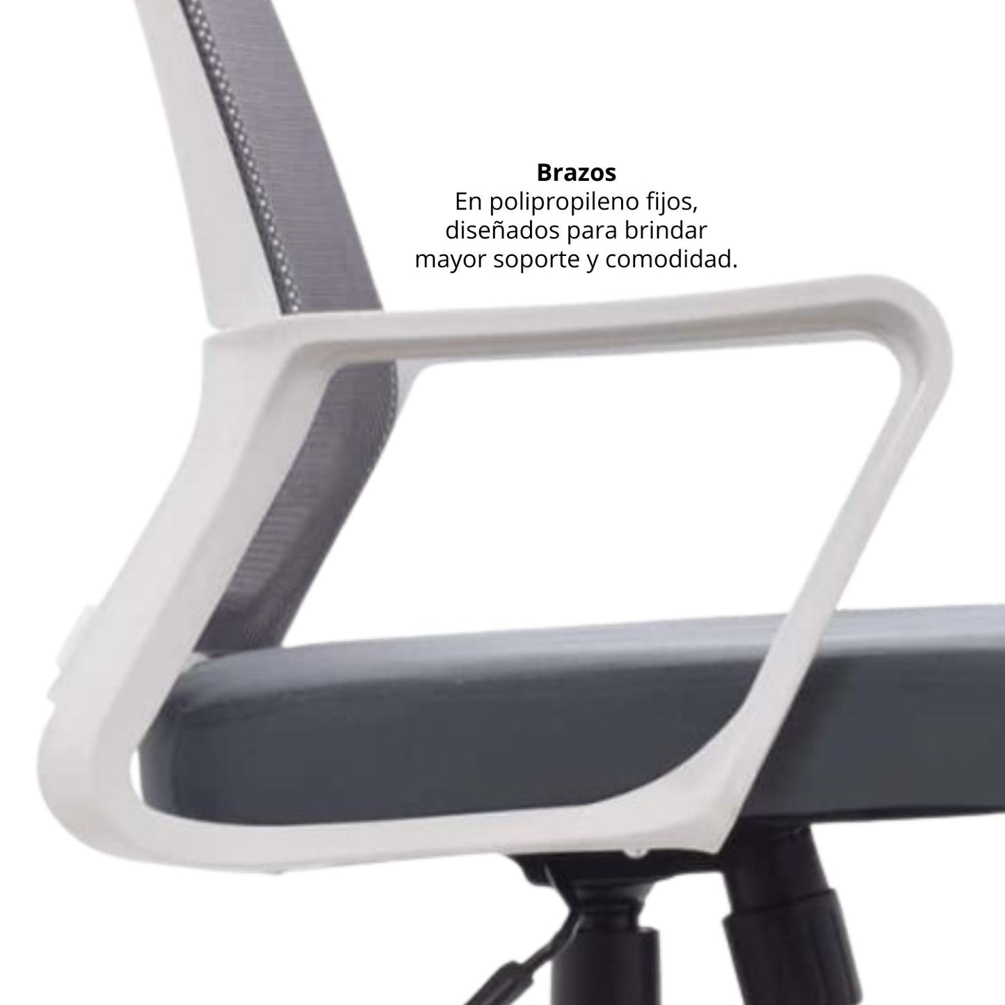 Silla De Oficina Presidente Stolk Gris 115X63X51