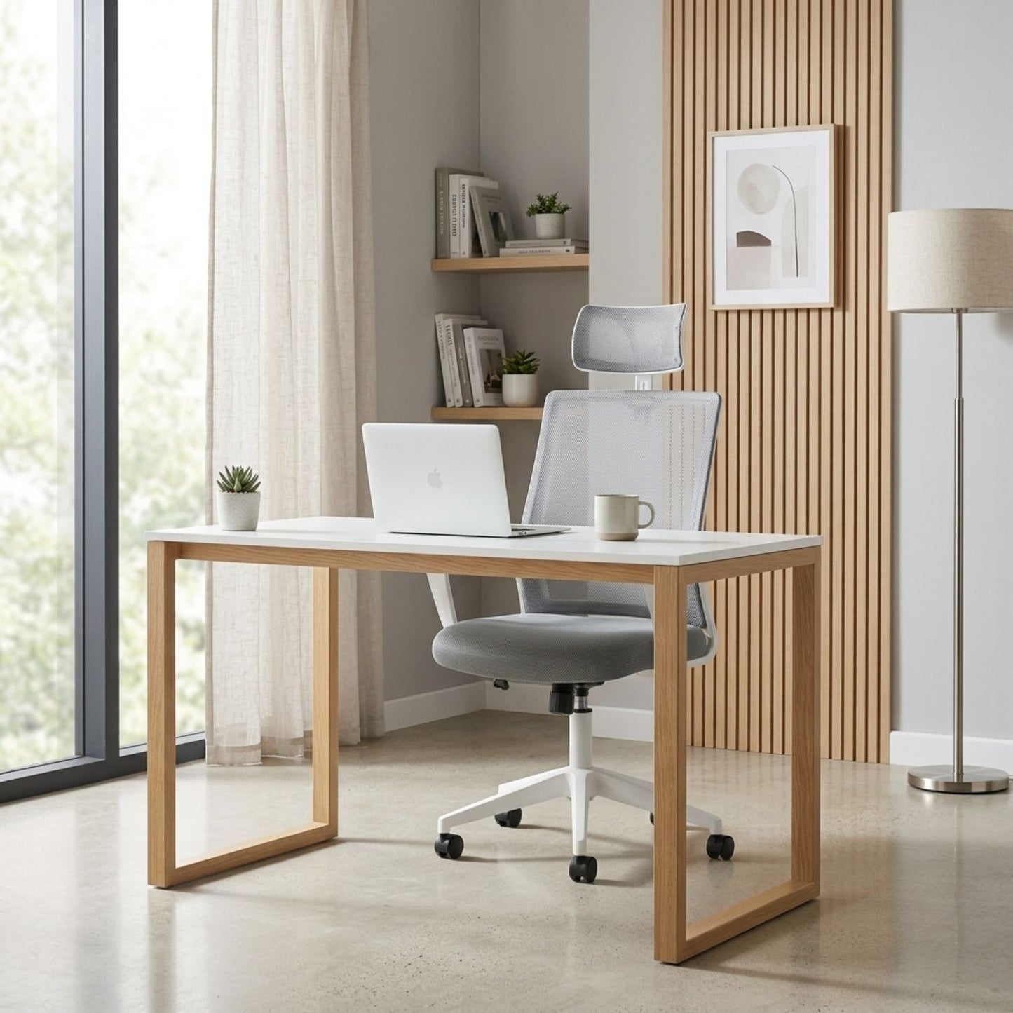 Silla De Oficina Presidente Stolk Gris 115X63X51