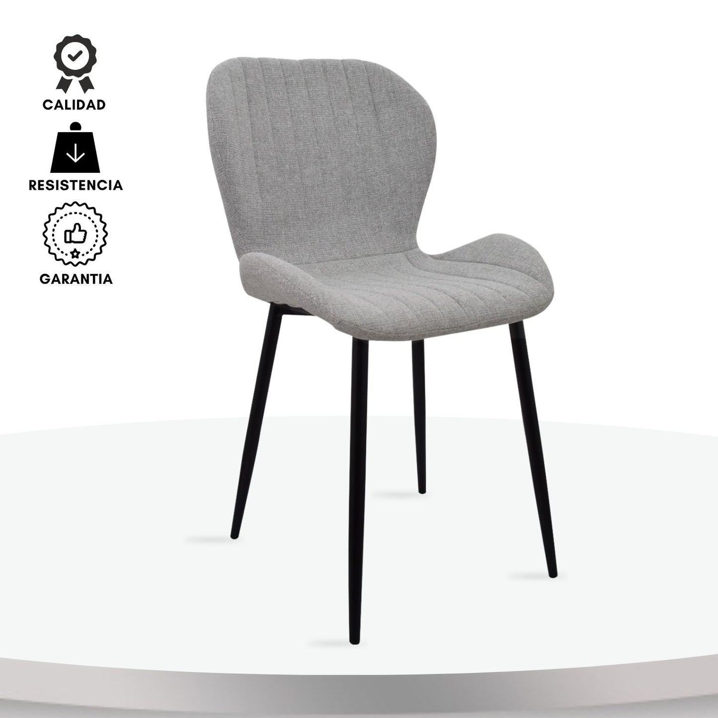 Silla Bella Gris Plata