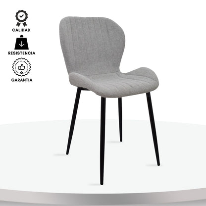 Silla Bella Gris Plata