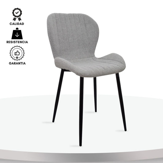 Silla Bella Gris Plata