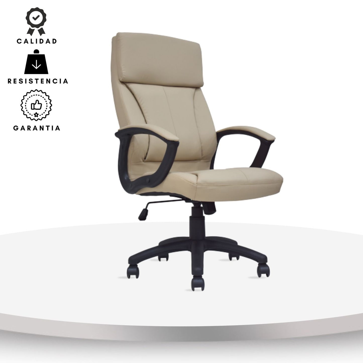 Silla Presidencial Altus Beige 101x52x51