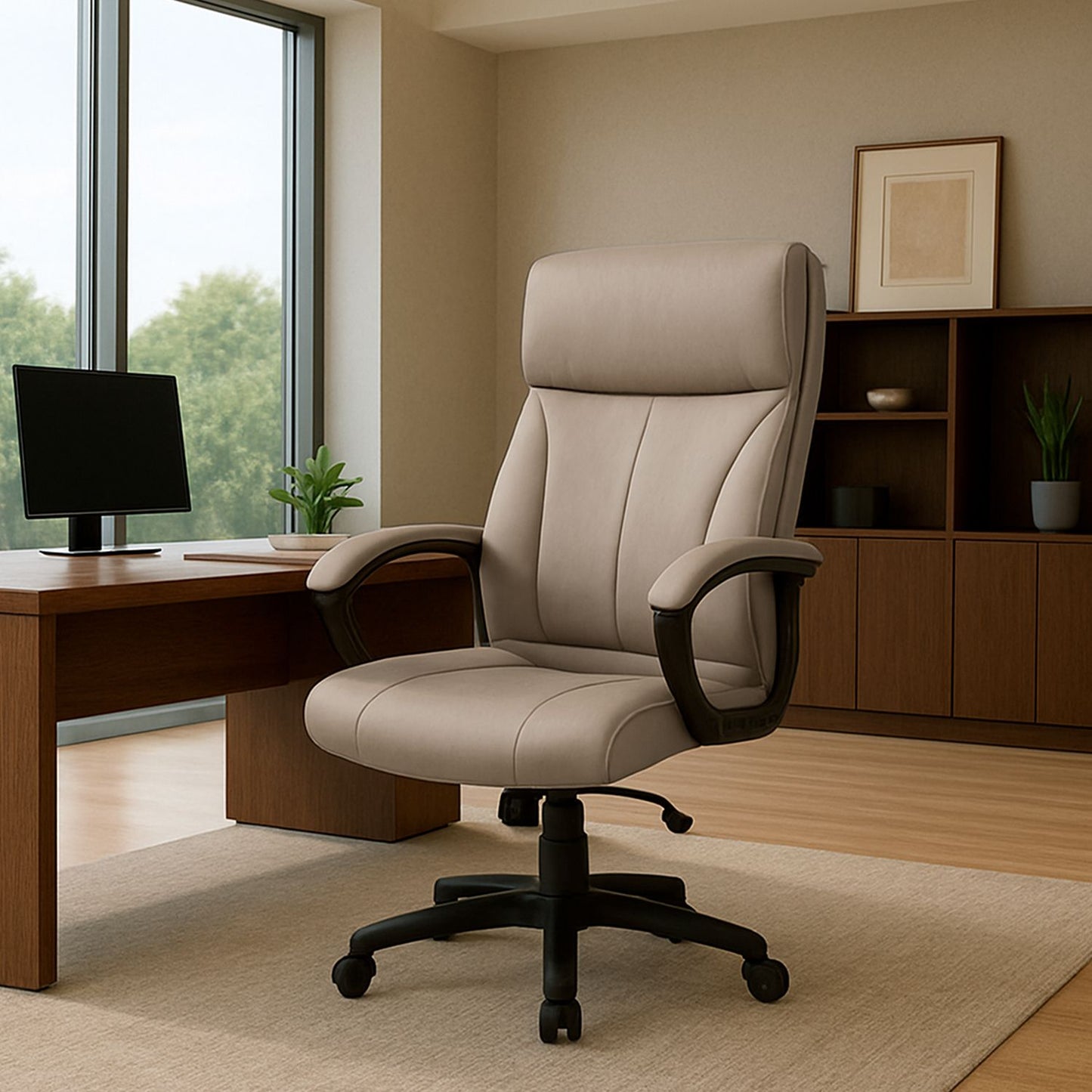Silla Presidencial Altus Beige 101x52x51