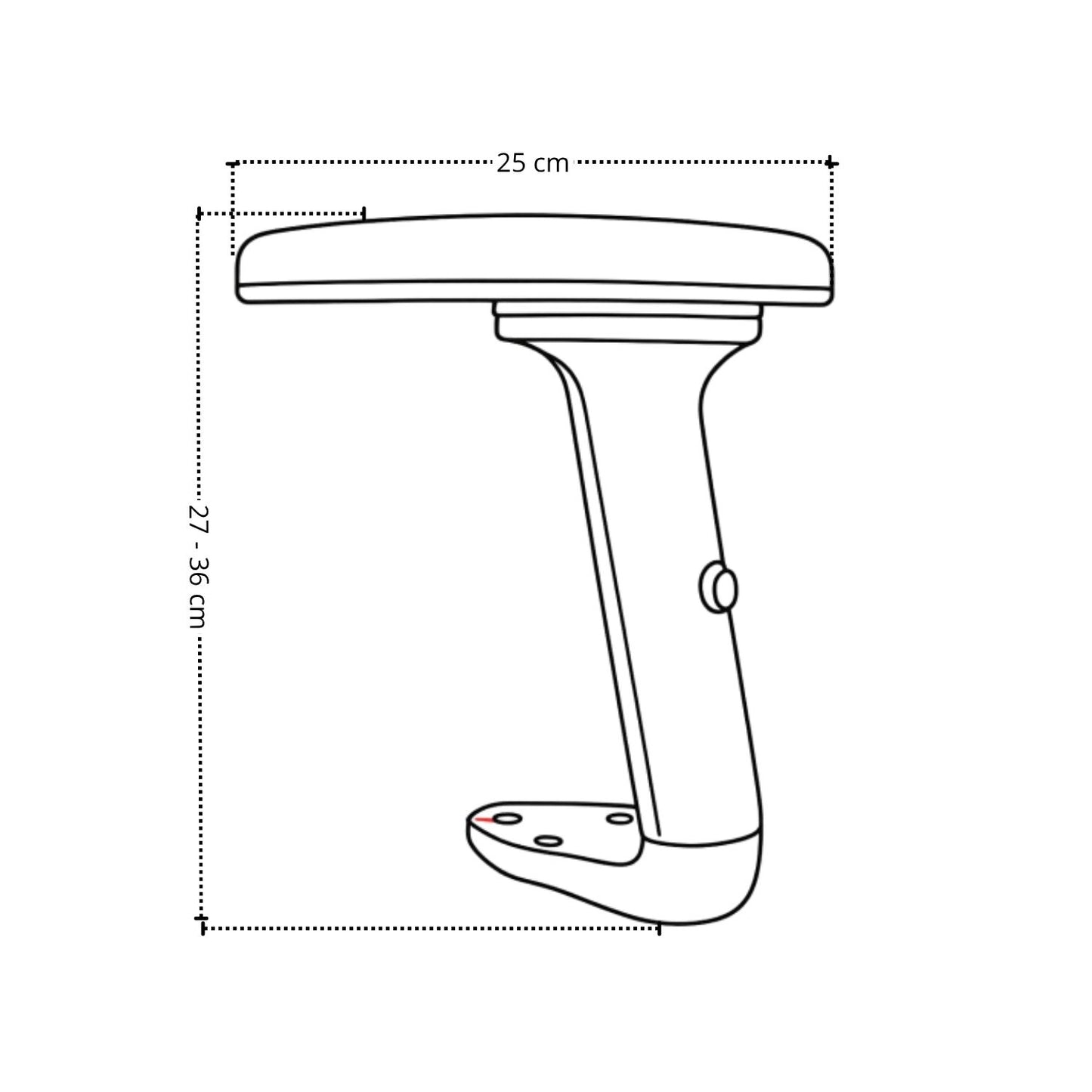 Par De Brazos Regulable En Altura Y 3D Para Silla De Oficina