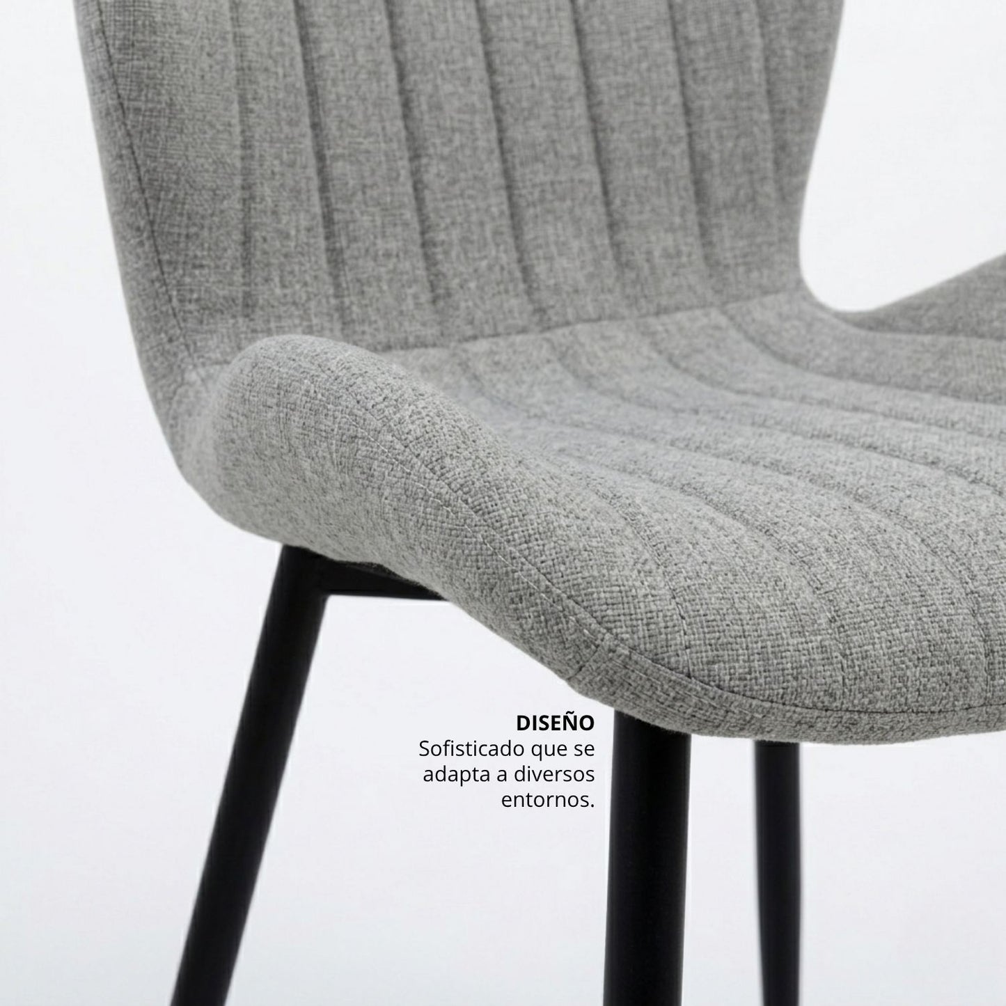 Silla Bella Gris Plata