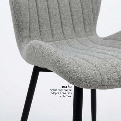 Silla Bella Gris Plata