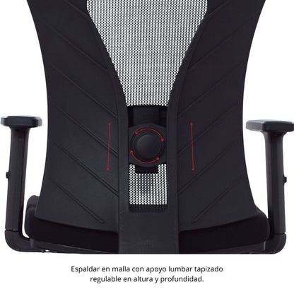 Silla de Oficina Turmanila Presidente Base Cromada