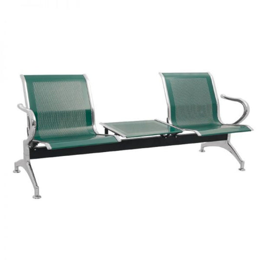 Silla Tandem 2X1 Mesa Cromado Verde