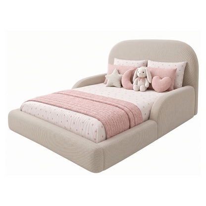 Cama Infantil Montessori con Madera Pino  100x190 Taupe