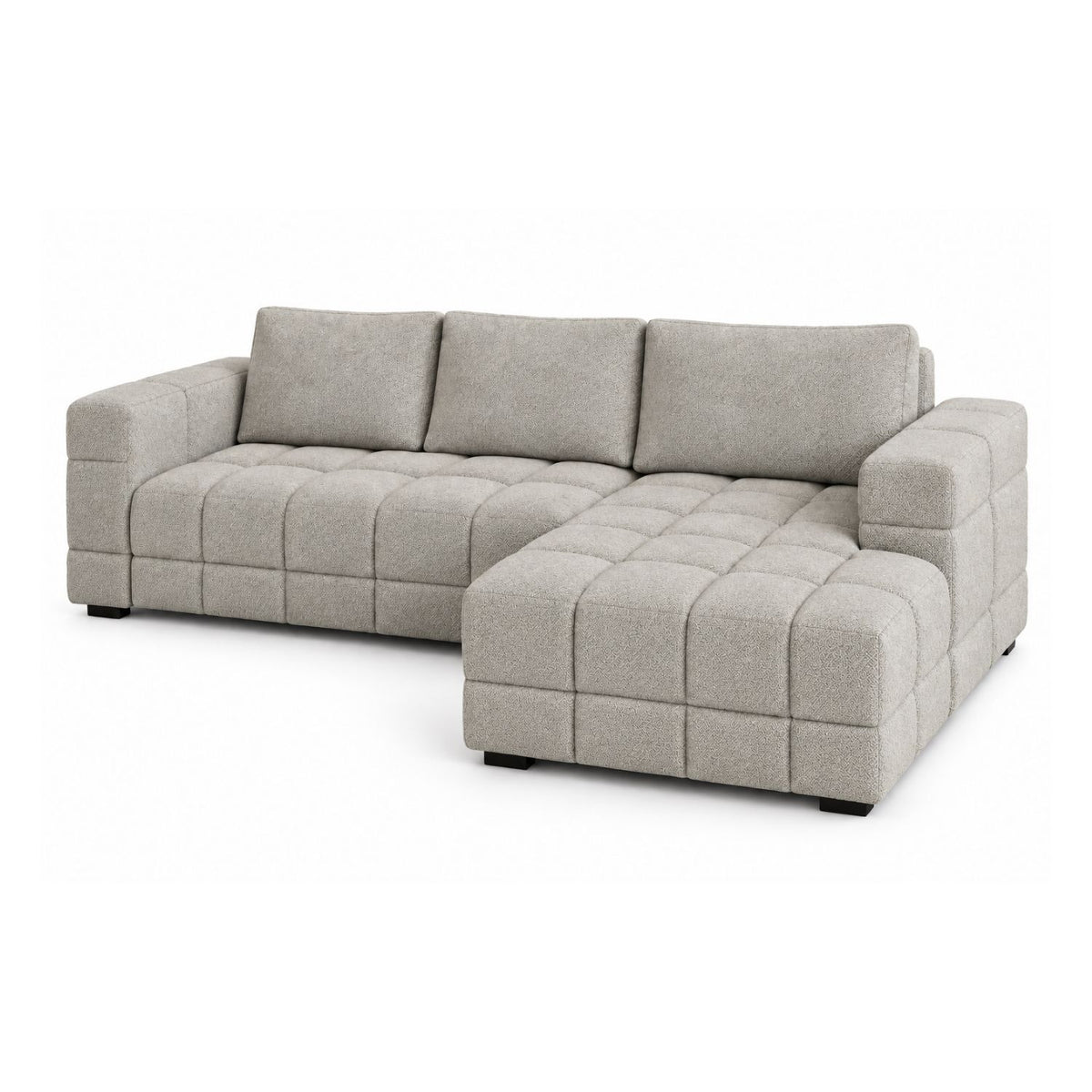 Sofa En L Modular En Madera Pino Faed Camel