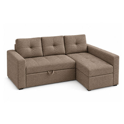 Sofa cama en L Multifuncional Con Baul Gabel Cafe
