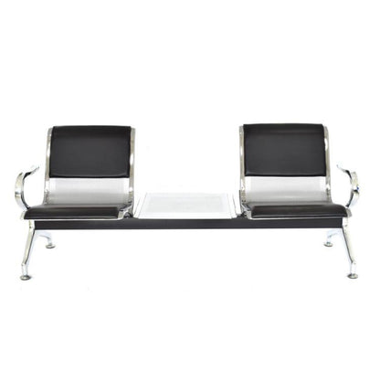 Silla Tandem 2X1 Mesa Tapizado Azul