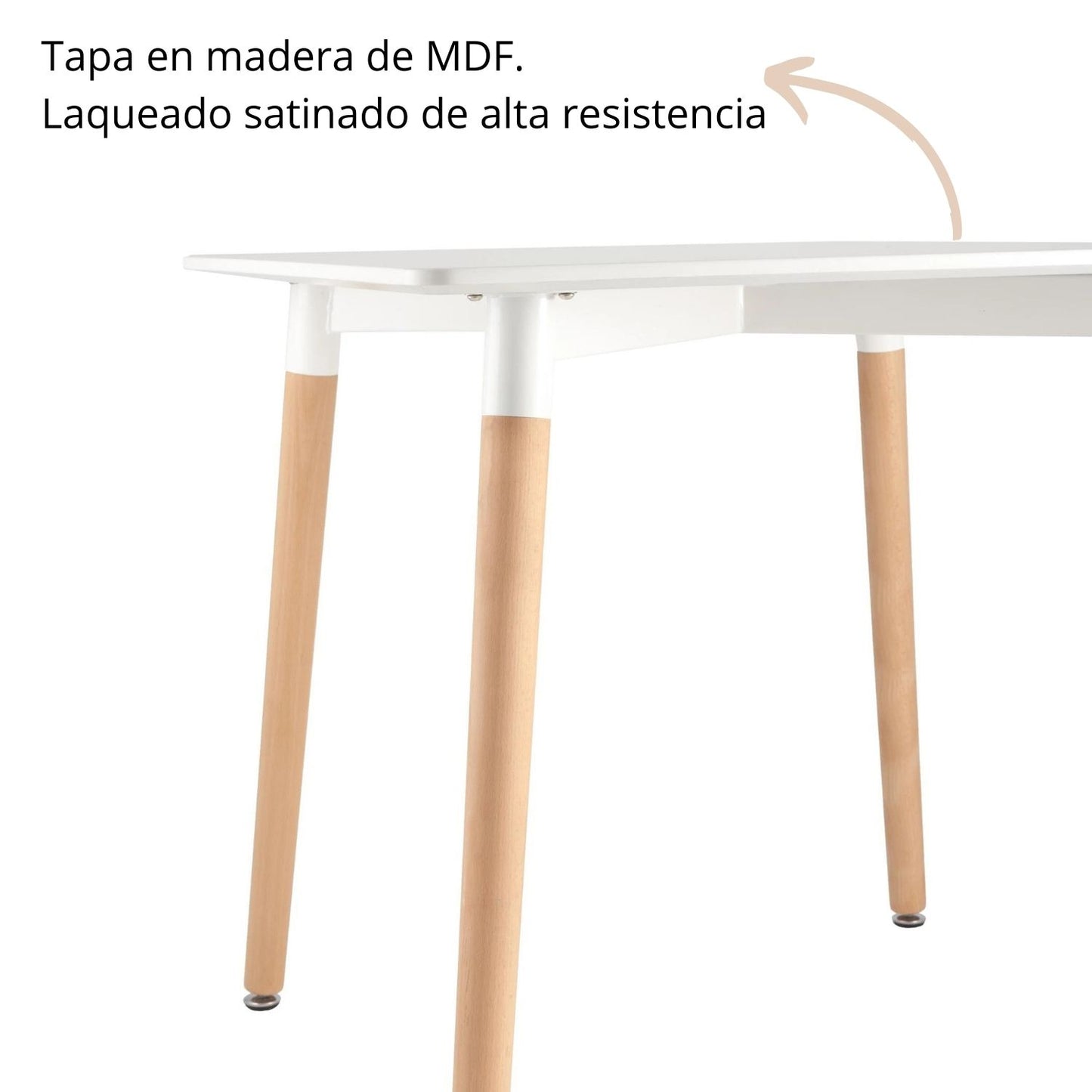 Mesa Eames Rectangular Blanca