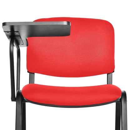 Silla Universitaria Isosceles Tapizada Brazo Fijo  rojo