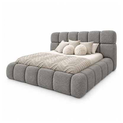 Cama Nube Doble En Madera Pino 140x190 Gris