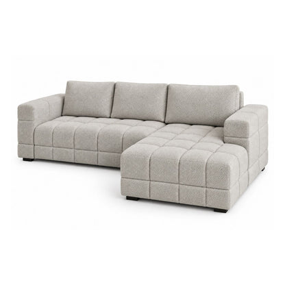 Sofa En L Modular En Madera Pino Faed Taupe