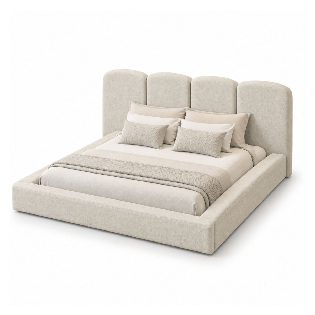 Cama Doble Paleta Nix En Madera Pino 140x190 Arena