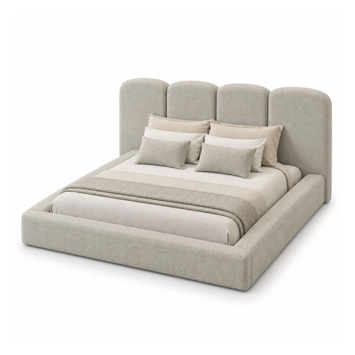 Cama Paleta King Nix En Madera Pino 200x200 Taupe