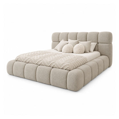 Cama Nube Doble En Madera Pino 140x190 Marfil