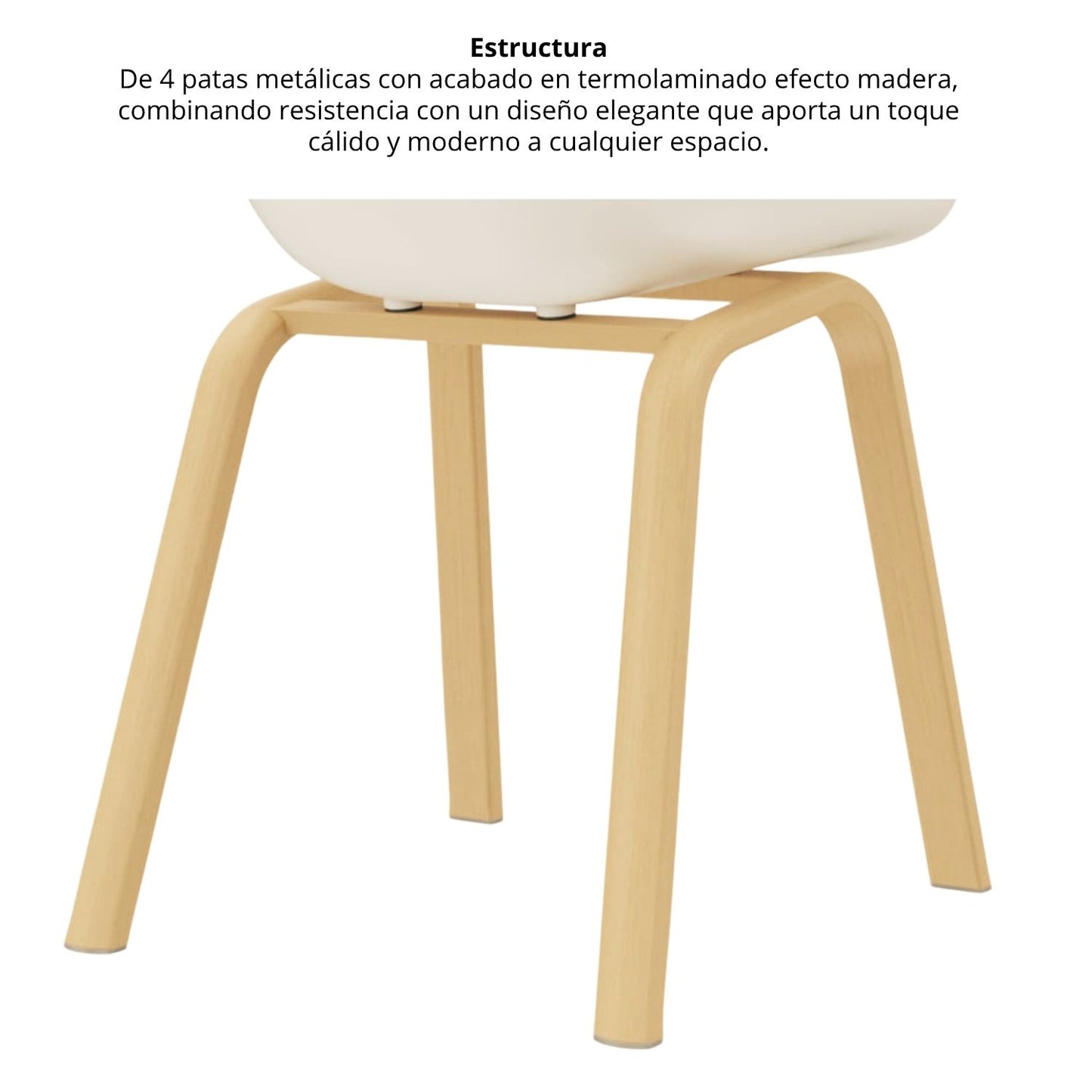 Silla Natura Tapizada Gris Oscuro