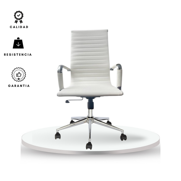 Silla De Oficina Lujo Blanco