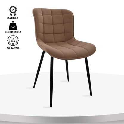 Silla Serene Tapizada Café