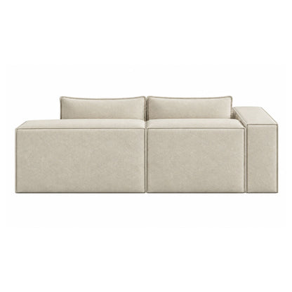 Sofa Modular Nexo En Madera Pino con Tela Premium Arena