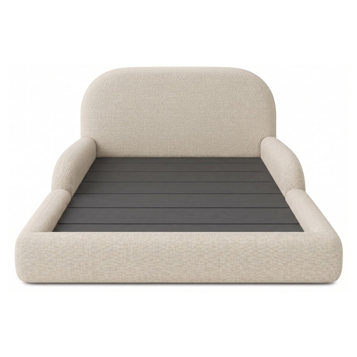 Cama Infantil Montessori con Madera Pino  100x190 Taupe