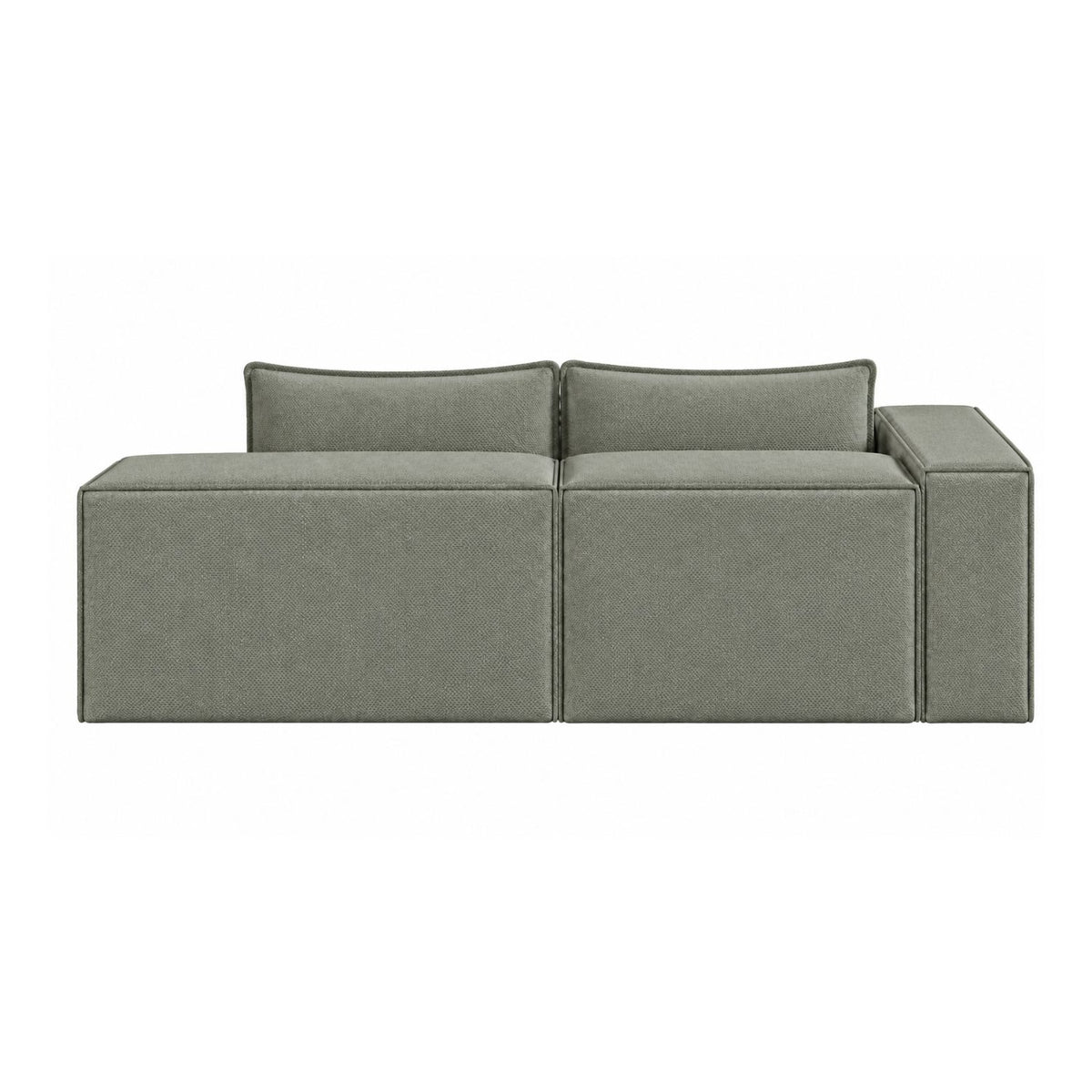 Sofa Modular Nexo En Madera Pino con Tela Premium Gris Plomo