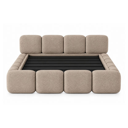 Cama King Tommy En Madera Pino 200x200 Camel