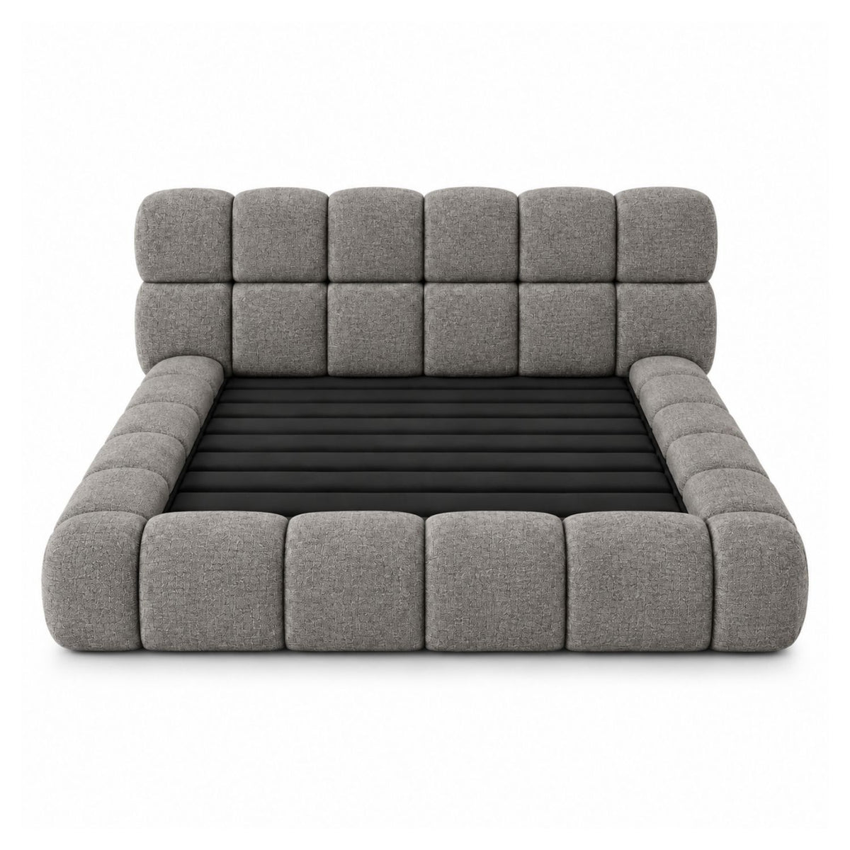Cama Nube Doble En Madera Pino 140x190 Gris