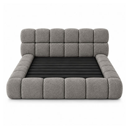 Cama Nube Doble En Madera Pino 140x190 Gris