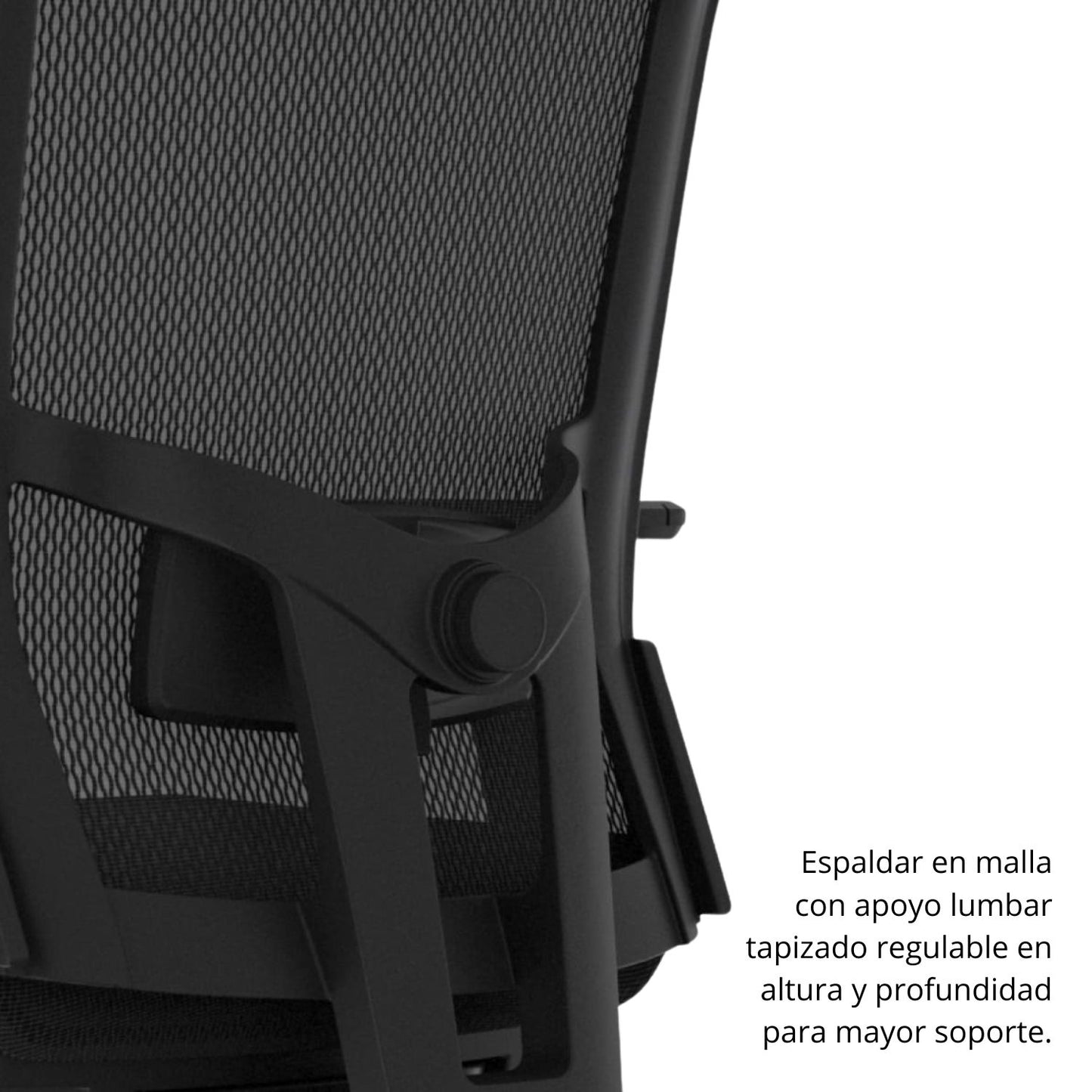 Silla De Oficina Jaspen Malla Presidente 124X48X64 Negro