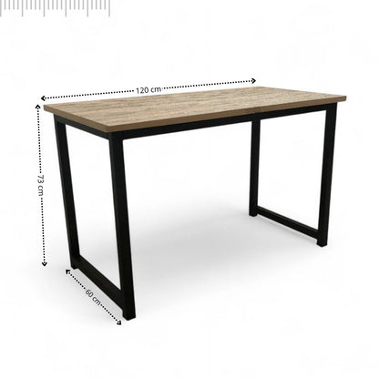 Juego de Comedor Industry con 4 Sillas Eames gris