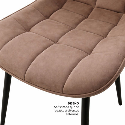 Silla Serene Tapizada Café