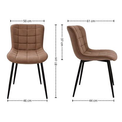 Silla Serene Tapizada Café