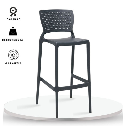 Silla de Barra Alice Negro