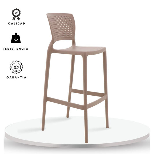 Silla de Barra Alice Beige