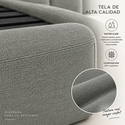 Cama Paleta King Nix En Madera Pino 200x200 Gris Plomo